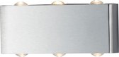OSRAM - LED Wandlamp - Nitron Abironidan - 6W - Warm Wit 3000K - 6-lichts - Rechthoek - Mat Nikkel - Aluminium