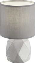 LED Tafellamp - Tafelverlichting - Nitron Pikanto - E14 Fitting - Rond - Mat Titaan - Beton