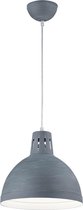 LED Hanglamp - Hangverlichting - Nitron Sicano - E27 Fitting - Rond - Beton - Aluminium