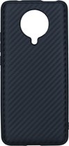 Carbon Softcase Backcover Xiaomi Poco F2 Pro hoesje - Zwart