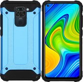 iMoshion Rugged Xtreme Backcover Xiaomi Redmi Note 9 hoesje - Lichtblauw