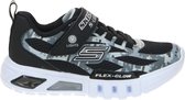 Skechers Flex-Glow jongens sneakers met lichtjes - Zwart - Maat 33 - Uitneembare zool