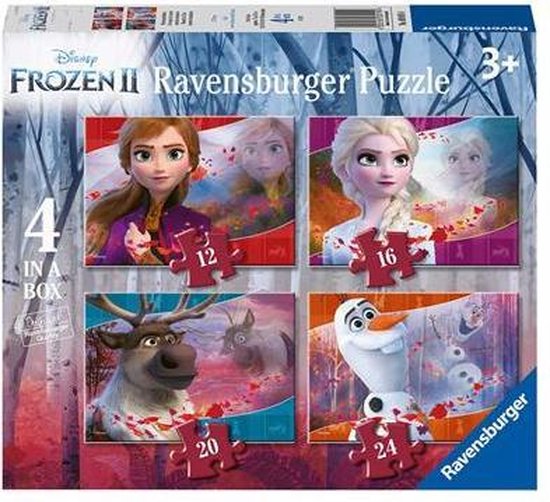 Ravensburger puzzel Disney Frozen -12+16+20+24 stukjes - kinderpuzzel