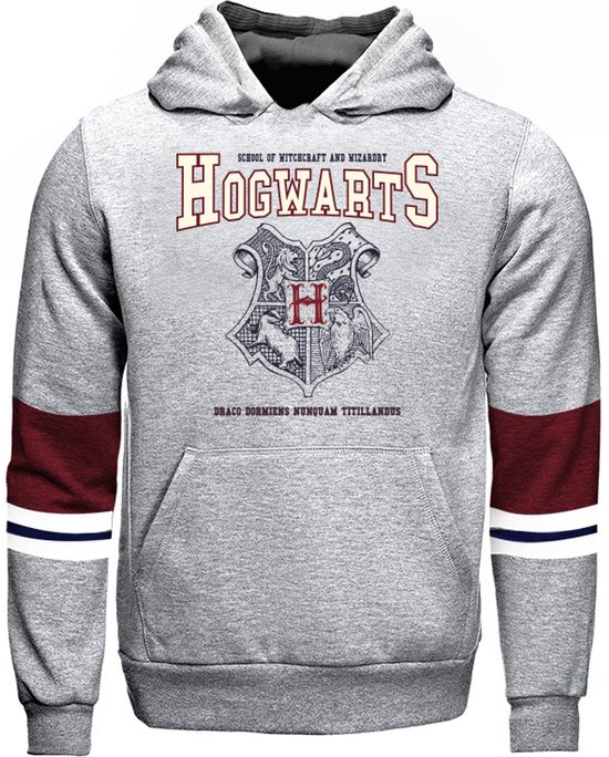 Harry Potter - Sweatshirt Ecusson Poudlard gris - M