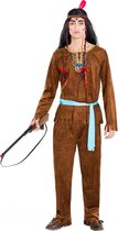 dressforfun - herenkostuum indiaan Apache krachtige bizon S - verkleedkleding kostuum halloween verkleden feestkleding carnavalskleding carnaval feestkledij partykleding - 300646