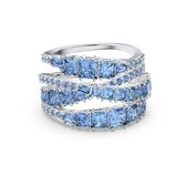 Swarovski Twist Dames Ring Metaal - Zilverkleurig - 16.50 mm / maat 52