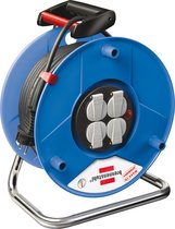 Brennenstuhl Garant kabelhaspel (50m zwarte kabel, speciale kunststof, binnenshuis te gebruiken,Made in Germany)