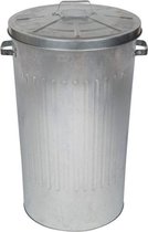 Metalen afvalemmer - 90 liter