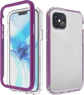 Mobigear Hoesje geschikt voor Apple iPhone 12 Pro Max Telefoonhoesje Hardcase | Mobigear Two-Layer Backcover Shockproof | Schokbestendig iPhone 12 Pro Max Telefoonhoesje | Anti Shock Proof - Paars