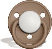 BIBS Fopspeen De Lux Dark oak/White T2 - 6-18 maanden