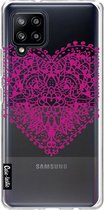 Casetastic Samsung Galaxy A42 (2020) 5G Hoesje - Softcover Hoesje met Design - Doodle Heart Print