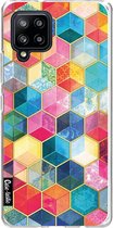 Casetastic Samsung Galaxy A42 (2020) 5G Hoesje - Softcover Hoesje met Design - Bohemian Honeycomb Print