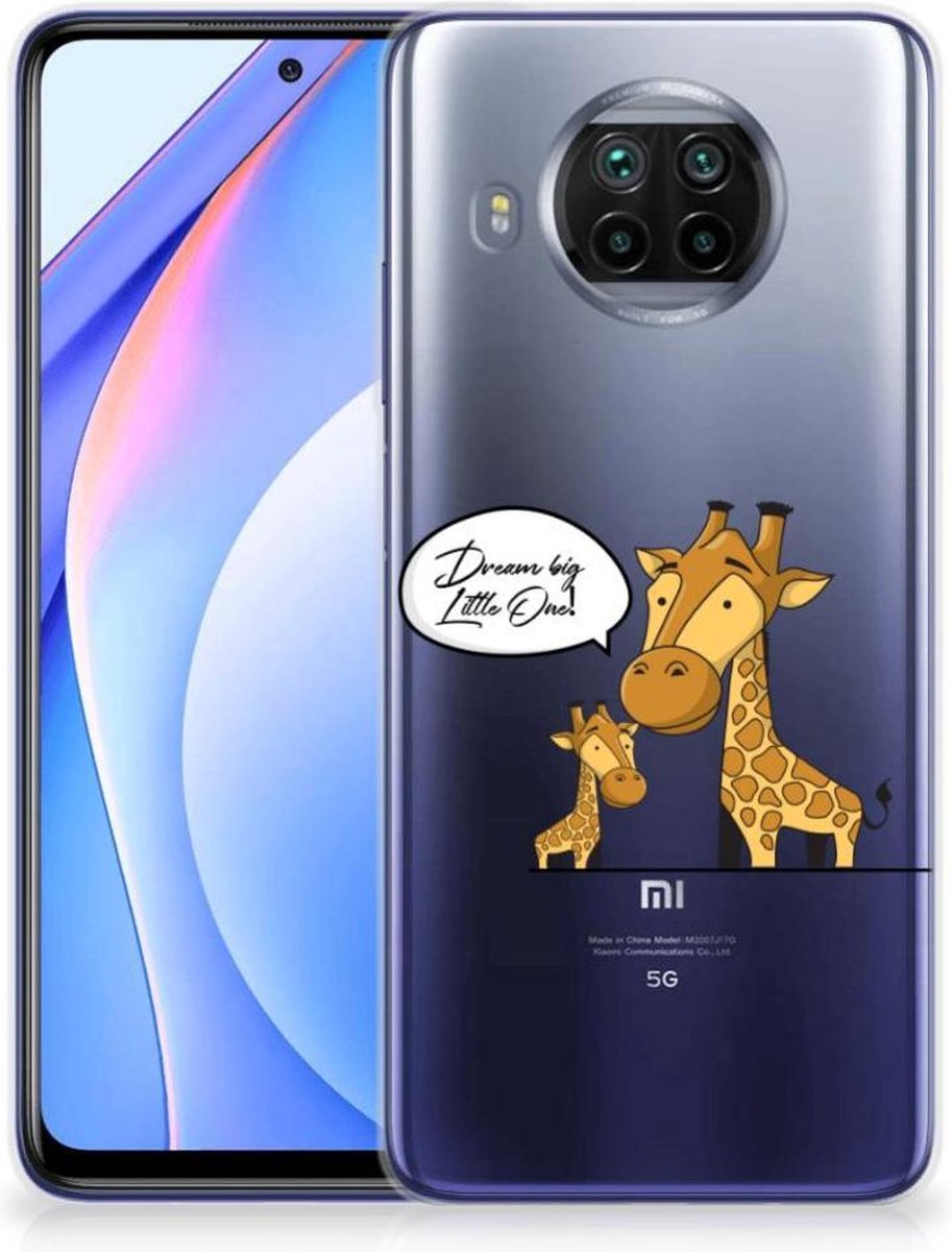 Back Cover voor Xiaomi Mi 10T Lite Telefoonhoesje met Naam Giraffe