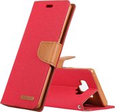 GOOSPERY FANCY DIARY Horizontale Flip Leather Case voor Galaxy Note 9, met houder & kaartsleuven & portemonnee (rood)