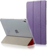 Silk Texture Horizontale Flip Magnetische PU Leather Case voor iPad Pro 11 inch (2018), met drievoudige houder en slaap / waakfunctie (paars)
