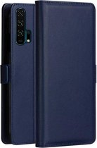 DZGOGO MILO-serie PC + PU horizontale flip lederen tas voor Huawei Honor 20 pro, met houder en kaartsleuf en portemonnee (blauw)