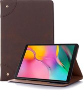 Retro Book Style Horizontale Flip Leather Case voor Galaxy Tab S5e 10.5 T720 / T725, met houder en kaartsleuven en portemonnee (koffie)