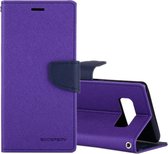 GOOSPERY FANCY DIARY voor Galaxy Note 8 Cross Texture Horizontaal Flip Leren Case met Kaartsleuven & Portemonnee & Houder (Paars)