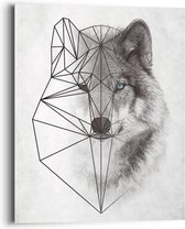 Schilderij Wolf