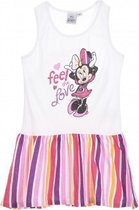 Disney Minnie Mouse zomer jurk - Feel the love - wit - maat 98/104 (4 jaar)
