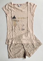 Disney Bambi shortama/pyjama - lichtroze - maat M (38)