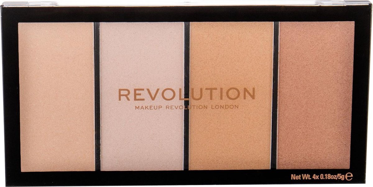 Makeup Revolution - Revolution Re-Loaded Highlighter Palette - Brightener Palette 20 G Lustre Lights Warm