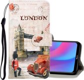 Voor Xiaomi Redmi 8A 3D Gekleurde Tekening Horizontale Flip PU Lederen Case met Houder & Kaartsleuven & Portemonnee (Auto Toren)