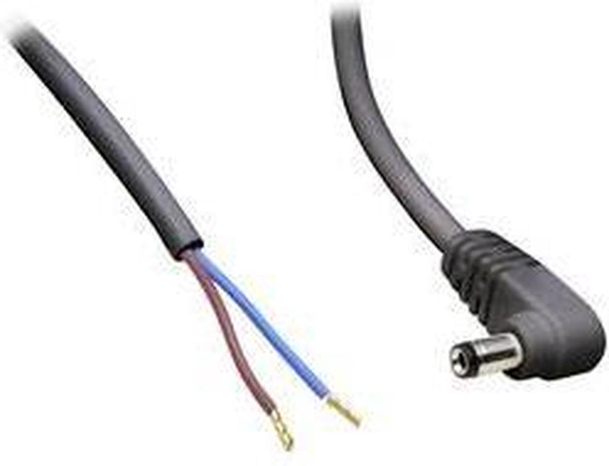 TRU COMPONENTS Laagspannings-aansluitkabel Laagspanningsstekker - Open kabeleinde 5.50 mm 2.50 mm 0.50 m 1 stuk(s)
