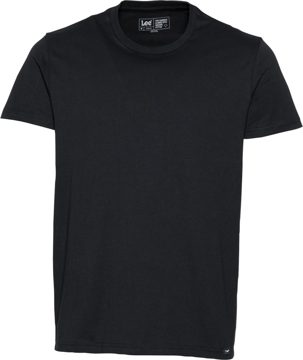 Lee 2 Units T-shirt Met Korte Mouwen Zwart L / Regular Man