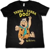 Tshirt Kinder Les Pierrafeu - XS- Yabba-Dabba-Doo Zwart