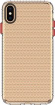 Voor iPhone XS Max Honeycomb schokbestendig TPU-hoesje (transparant)