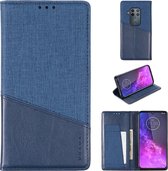 Voor Motorola Moto One Pro MUXMA MX109 Horizontale Flip Leren Case met Houder & Kaartsleuf & Portemonnee Functie (Blauw)