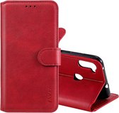 Voor Samsung Galaxy M11 ENKAY Hat-Prince horizontale flip lederen tas met houder & kaartsleuven en portemonnee (rood)