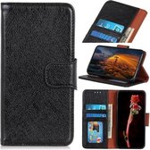 Voor Motorola Moto G8 Nappa Texture Horizontale Flip Leren Case met Houder & Kaartsleuven & Portemonnee (Zwart)
