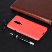 Voor OnePlus 7 Pro Candy Color TPU Case (rood)