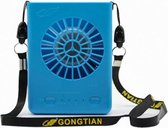 Multifunctionele oplaadbare hangende miniventilator (blauw)