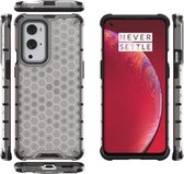 Voor OnePlus 9 Pro schokbestendig honingraat pc + TPU-hoesje (wit)