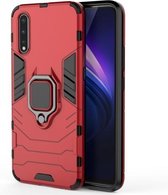 Voor Vivo iQOO Neo PC + TPU schokbestendige beschermhoes met magnetische ringhouder (rood)