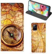 Magnet Case Geschikt voor Samsung Galaxy A71 Smart Cover Hoesje Kompas