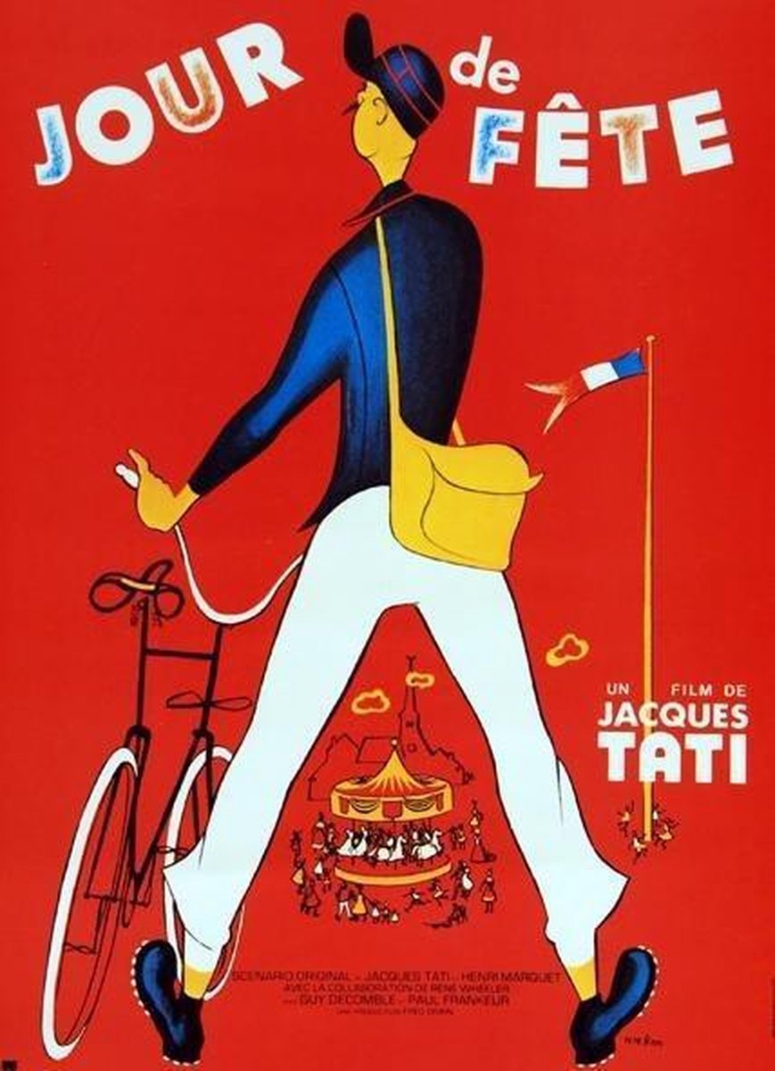 Catch Projecten Klassieke filmposter - Jour de Fête Kleur