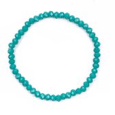 Melady Kralen Armband 50beads*4mm Groen Glas Rond Kralen Armband Dames Armbandjes Sieraden Dames