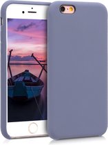 kwmobile telefoonhoesje voor Apple iPhone 6 / 6S - Hoesje met siliconen coating - Smartphone case in lavendelgrijs