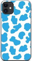 ShieldCase Holy Cow geschikt voor Apple iPhone 11 hoesje - blauw/wit