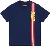 Dsquared2 Striped T-shirt Blauw  kids maat 164