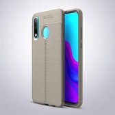 Litchi Texture TPU schokbestendig hoesje voor Huawei P30 Lite (grijs)