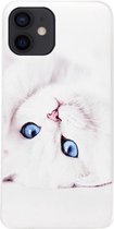 ADEL Siliconen Back Cover Softcase Hoesje Geschikt voor iPhone 12 Mini - Katten