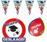 Geslaagd thema feestartikelen pakket 27 artikelen - Diploma gehaald versieringen