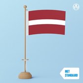 Tafelvlag Letland 10x15cm | met standaard