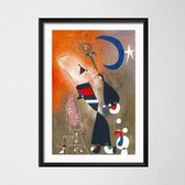 Joan Miro Poster 12 - 40x60cm Canvas - Multi-color