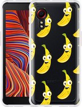 Hoesje Geschikt voor Samsung Galaxy Xcover 5 - Happy Banaan